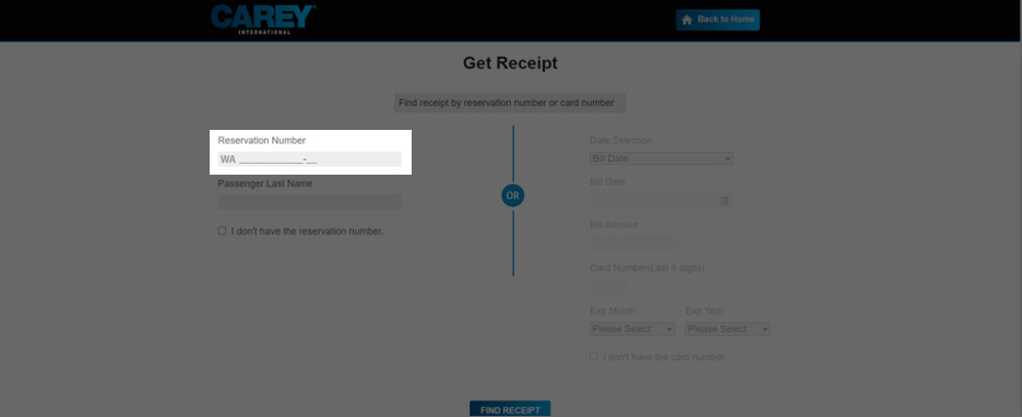 How to Get Receipts After a Trip - Carey Support