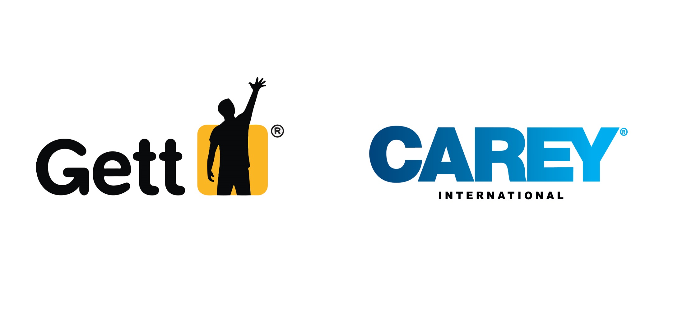 Logos for Gett and Carey International