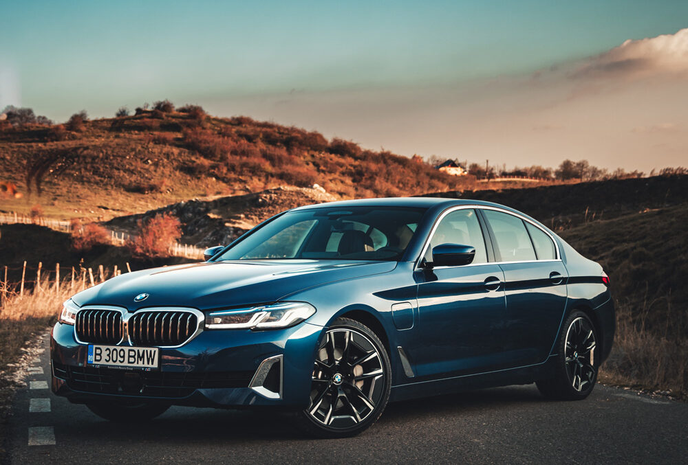 A Black BMW 530e Sedan